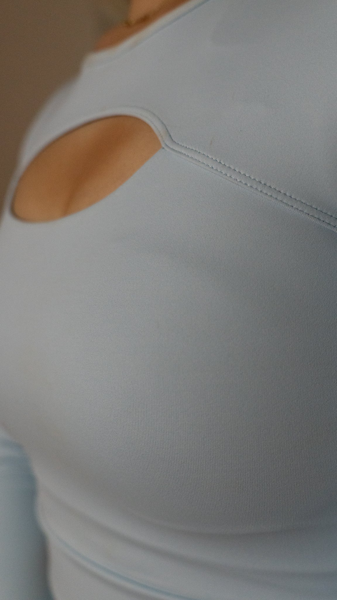 "Aqua" Blue Long Sleeve Top